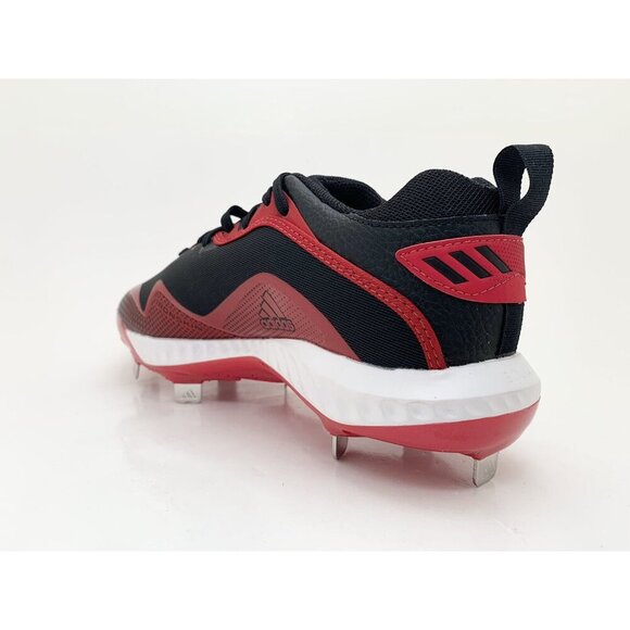 Adidas Icon 6 Bounce Baseball Metal Cleats Red Black White FV9348 Men’s Size 7.5 - Picture 6 of 11